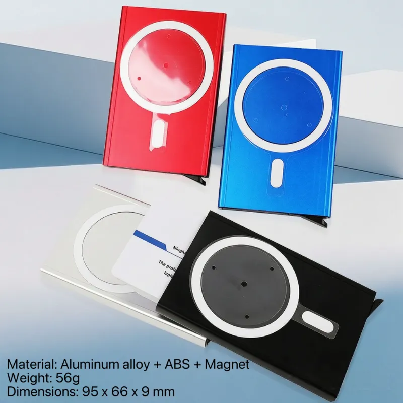 Magnetisk aluminium automatisk pop-up kortholder